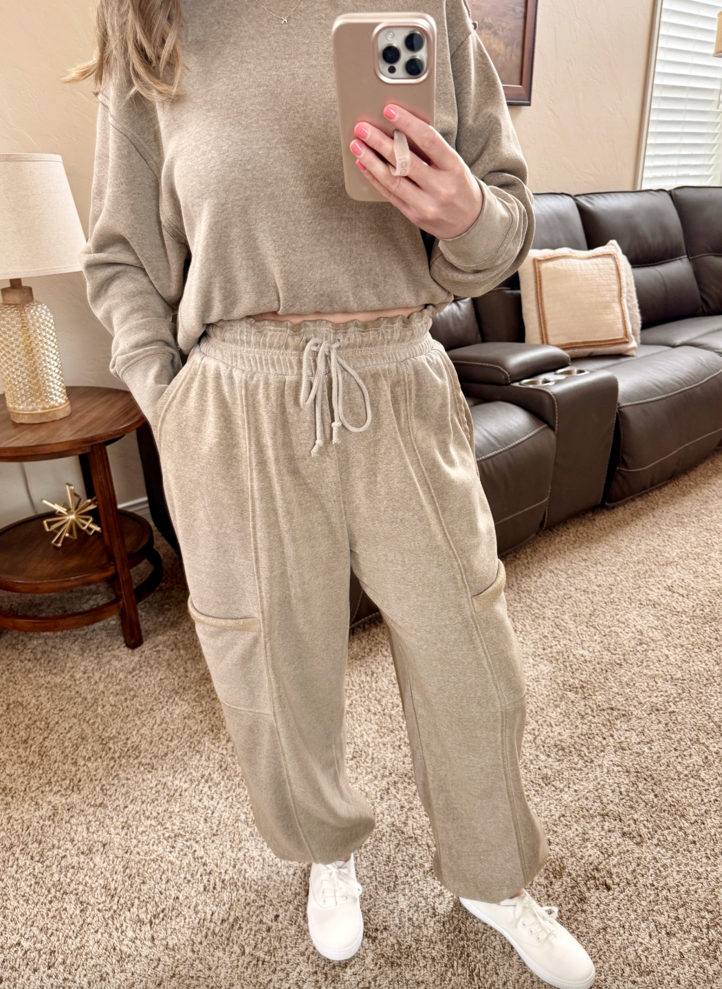 Cozy Mocha Jogger Set