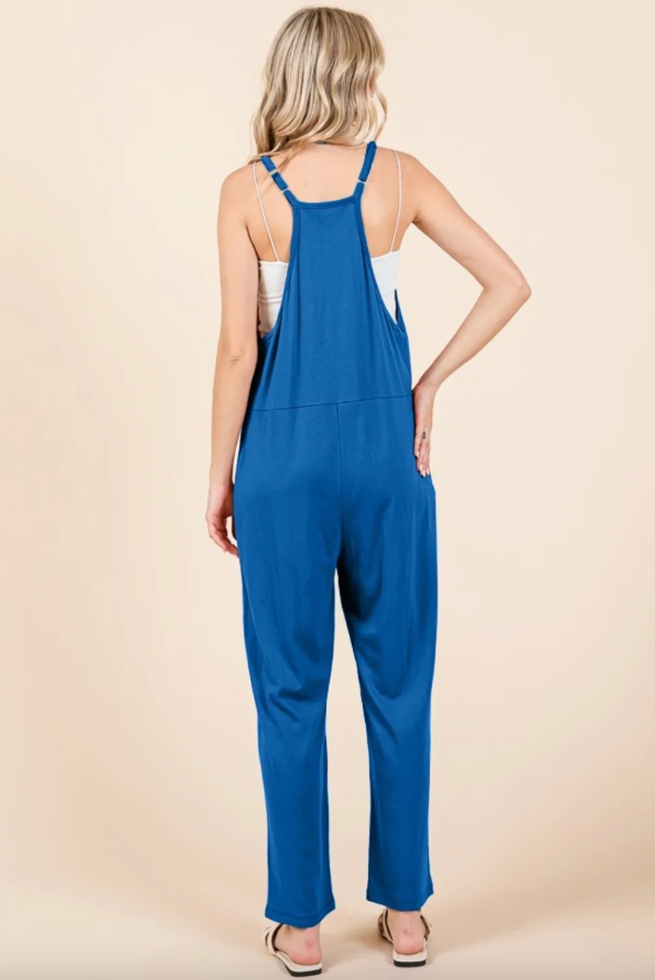 Blue Jumpsuit With Pockets