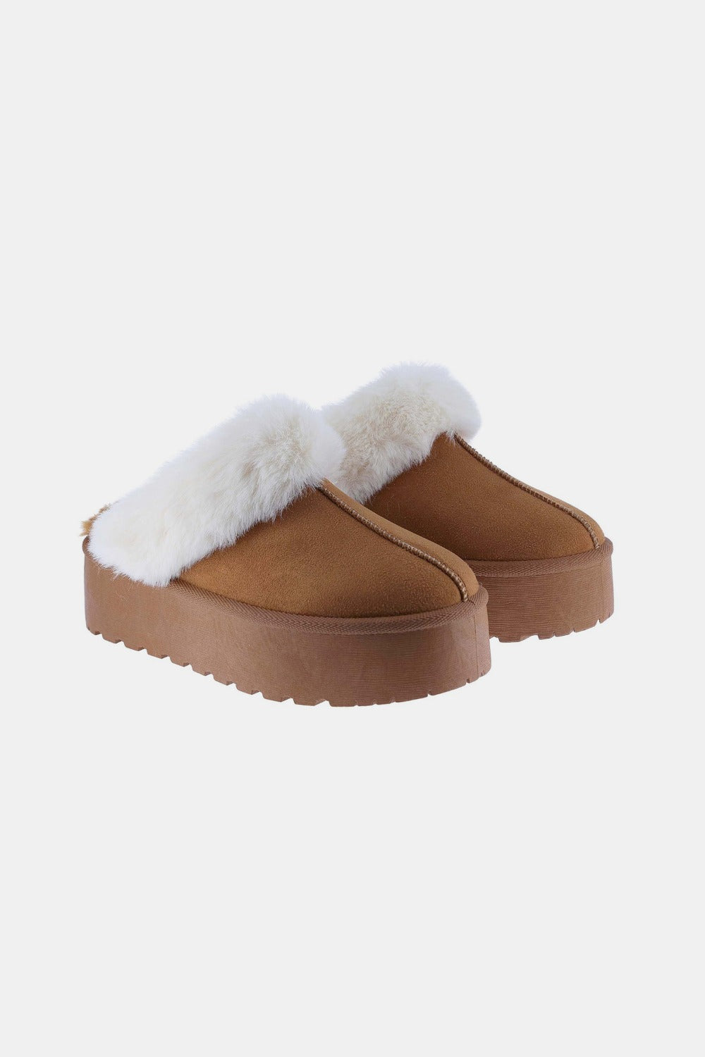 Delaney Platform Slippers - Tan