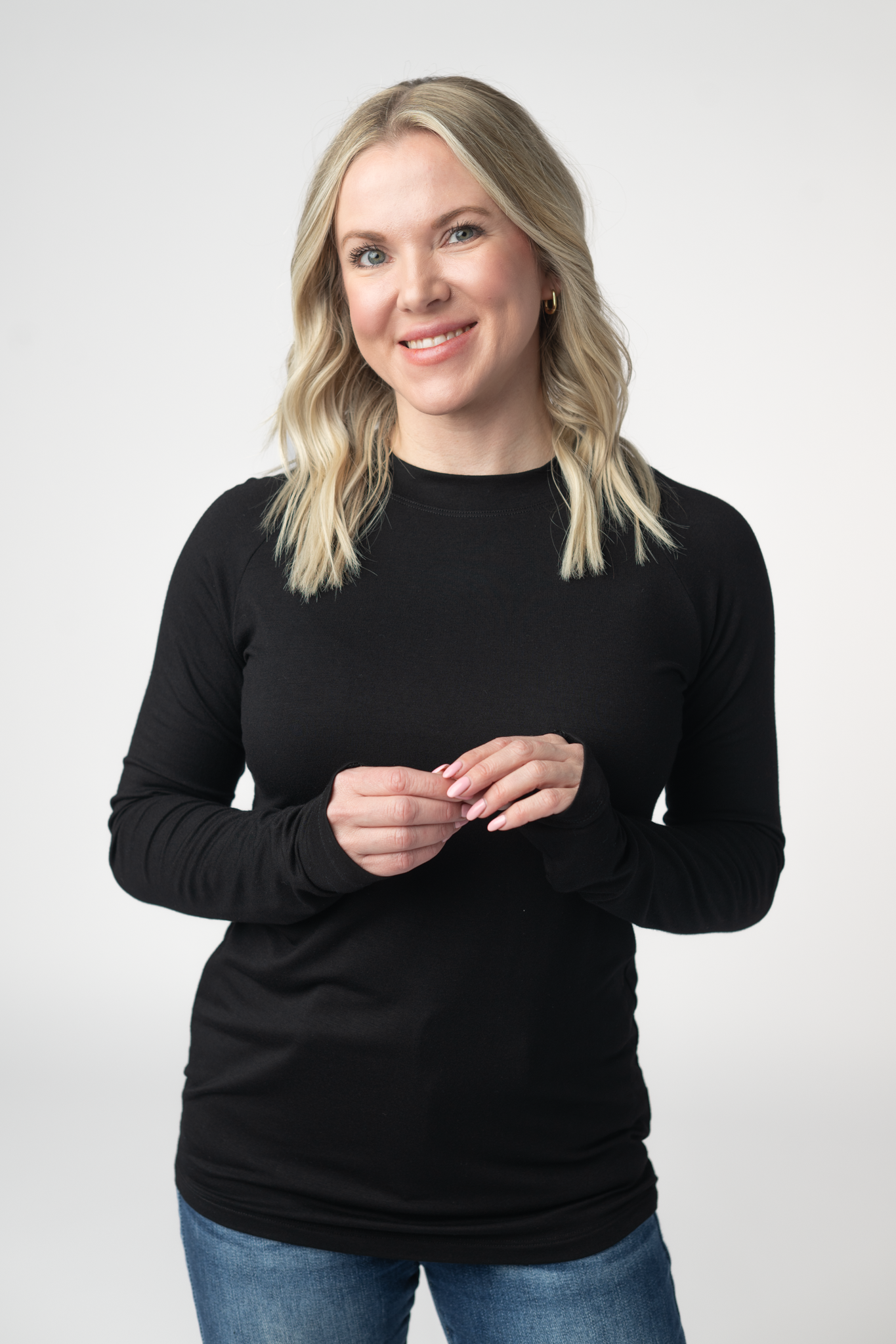 Blair Long Sleeve Top - Black