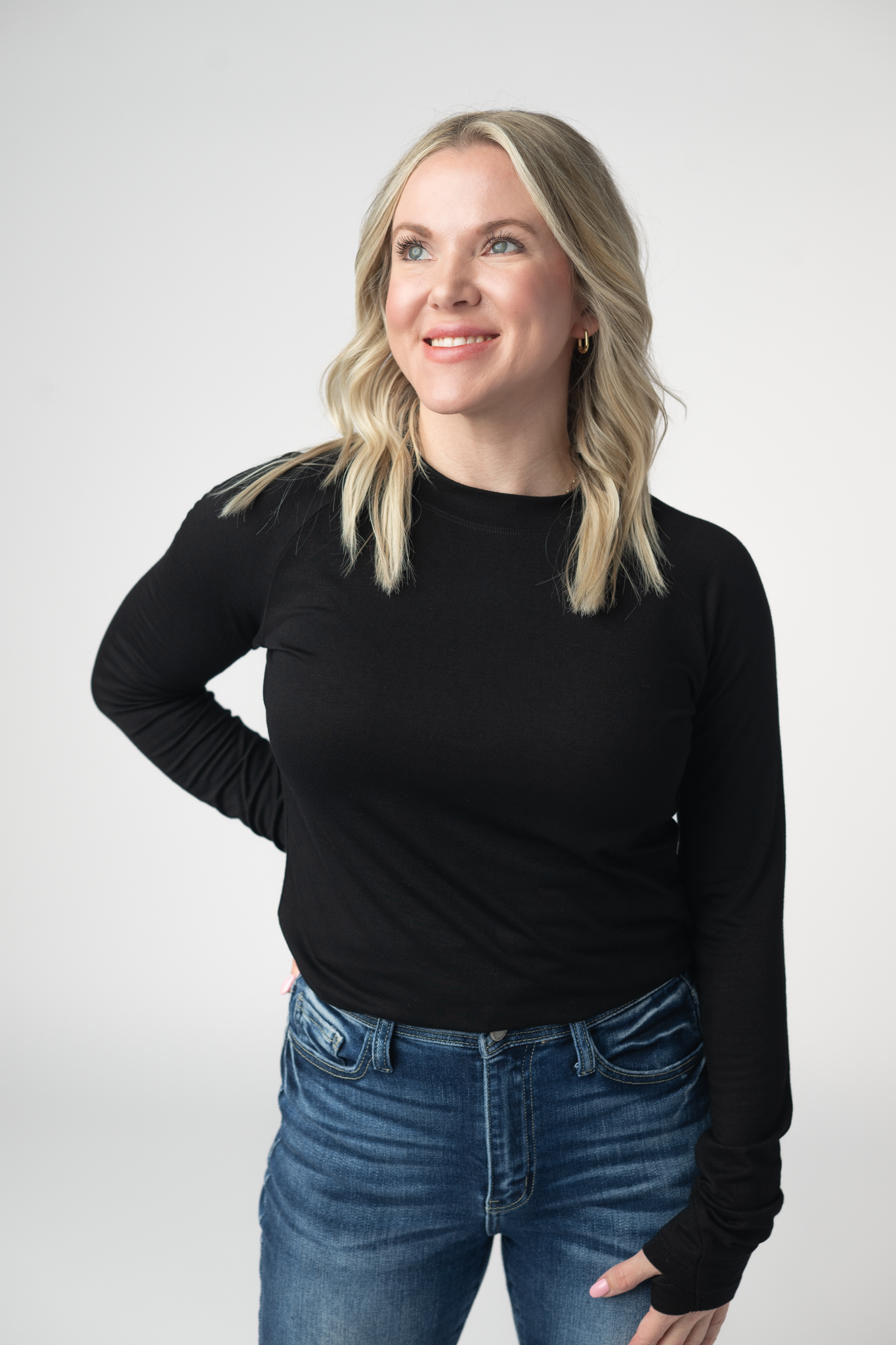 Blair Long Sleeve Top - Black