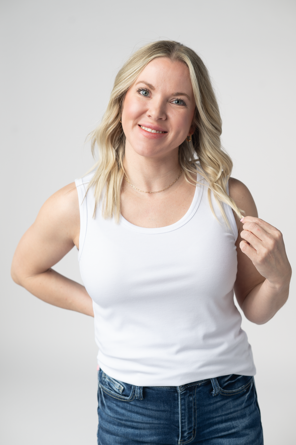 Ava Tank- White