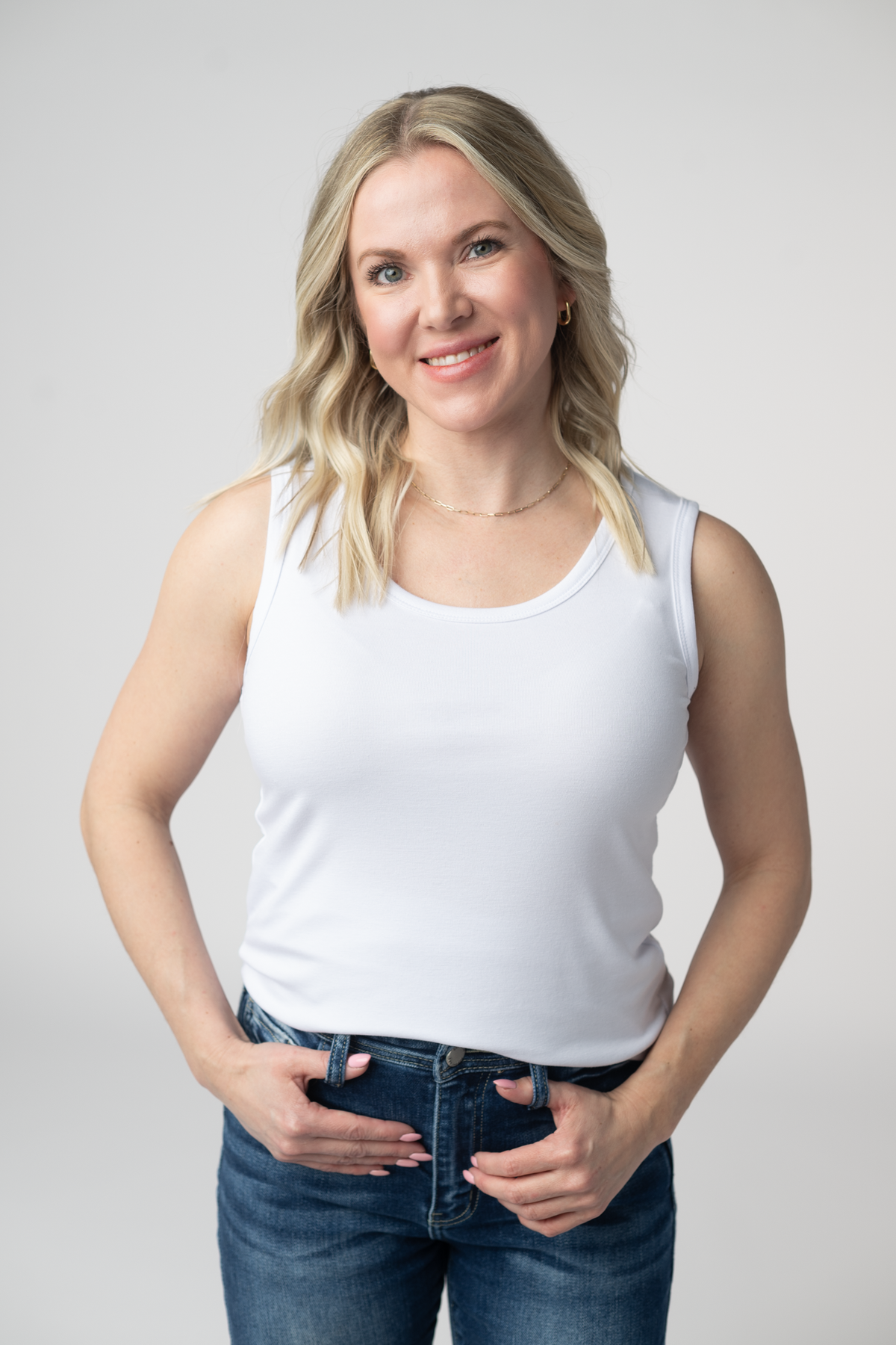 Ava Tank- White