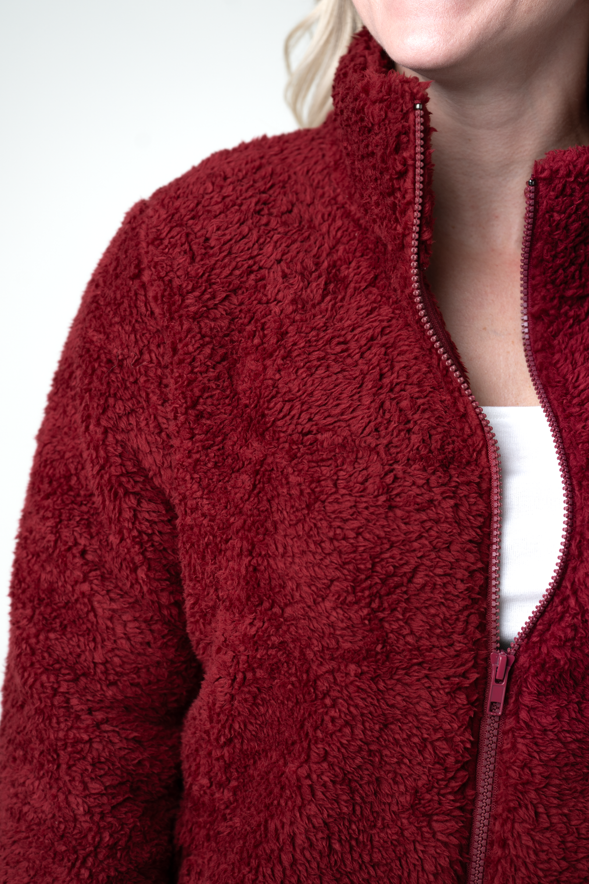 Skylar Sherpa Fullzip - Cranberry