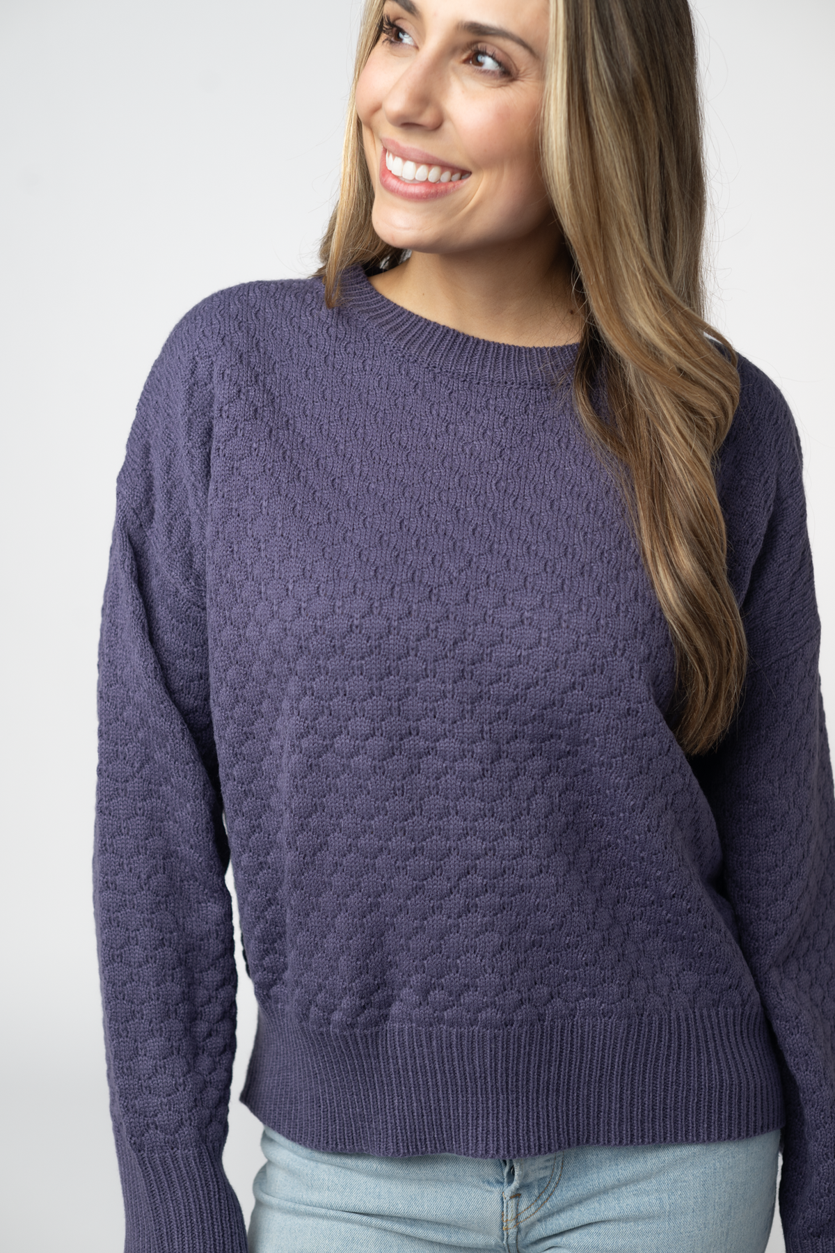 Gianna Pullover Sweater - Slate Blue