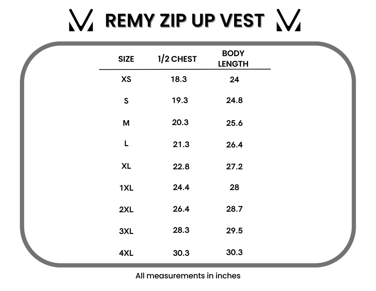 Remy Zip Up Vest - Blushwood Floral