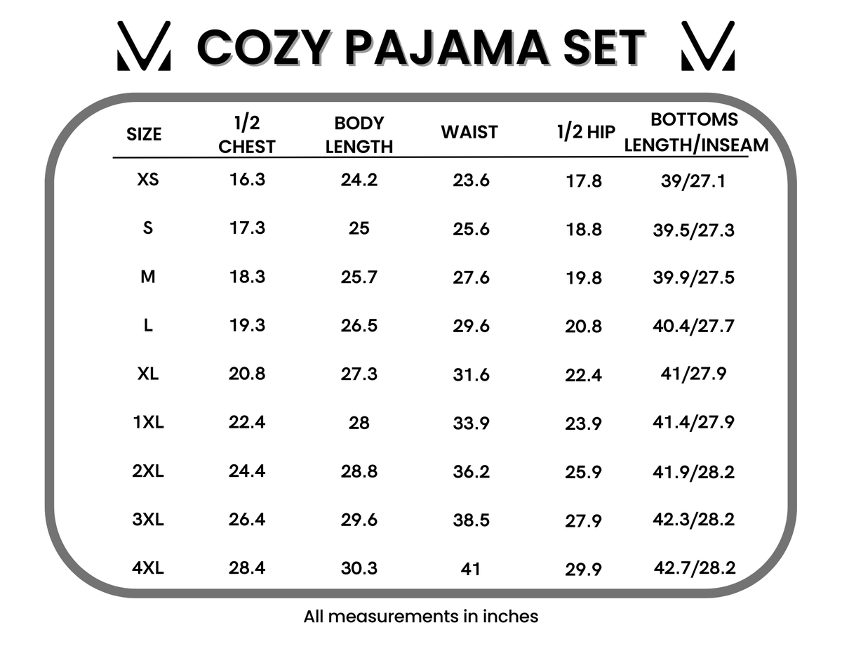 Cozy Pajama Set - Olive Meadow