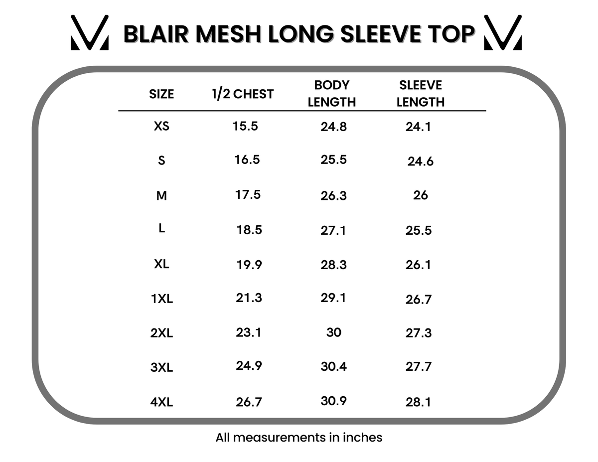 Blair Mesh Long Sleeve Top - Black and White Checkers FINAL SALE