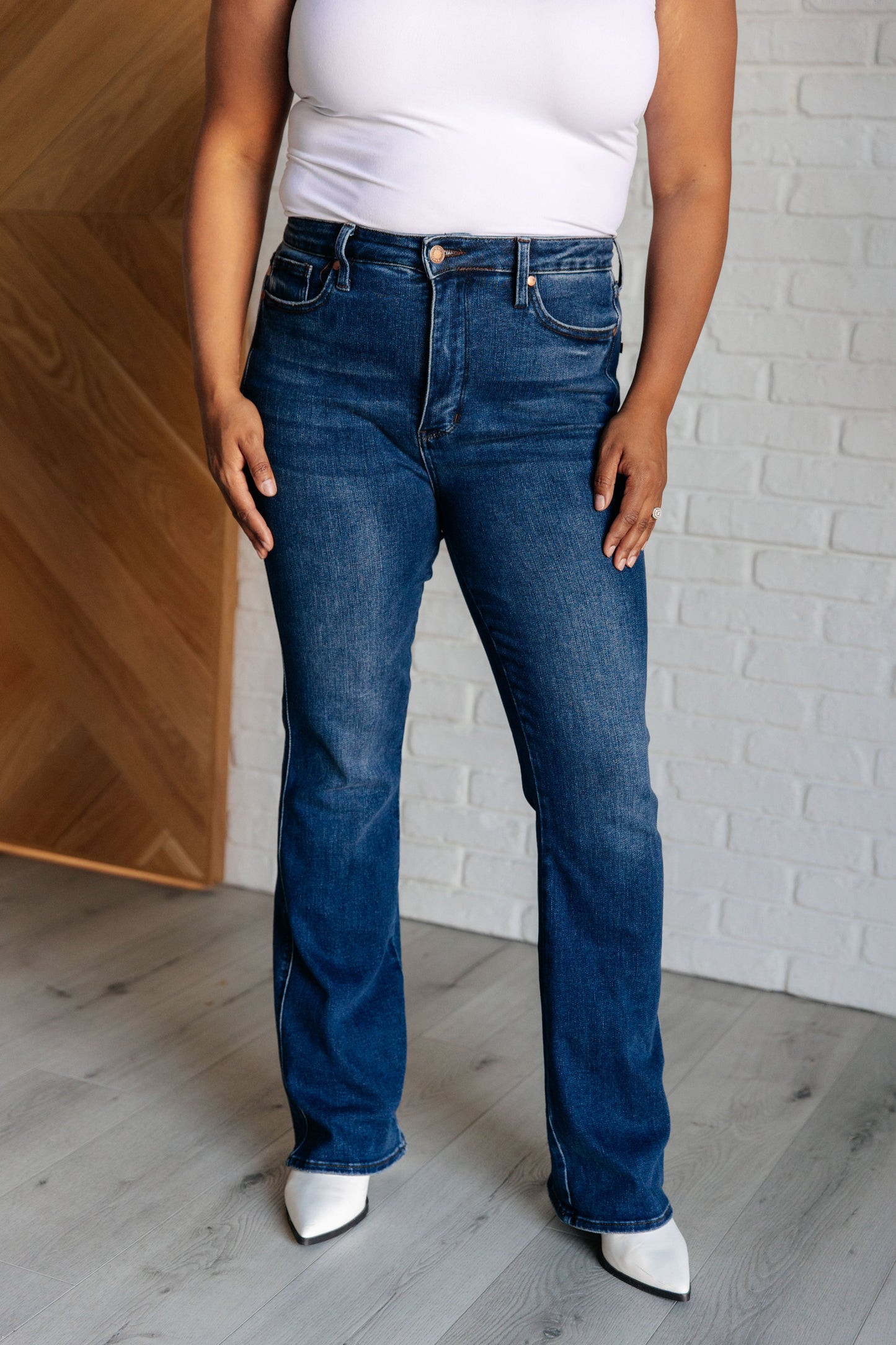 Santana High Rise Control Top Bootcut Jeans (REG INSEAM)