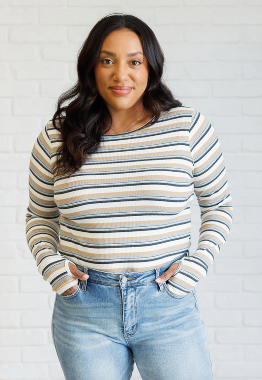 East Coast Breeze Striped Top