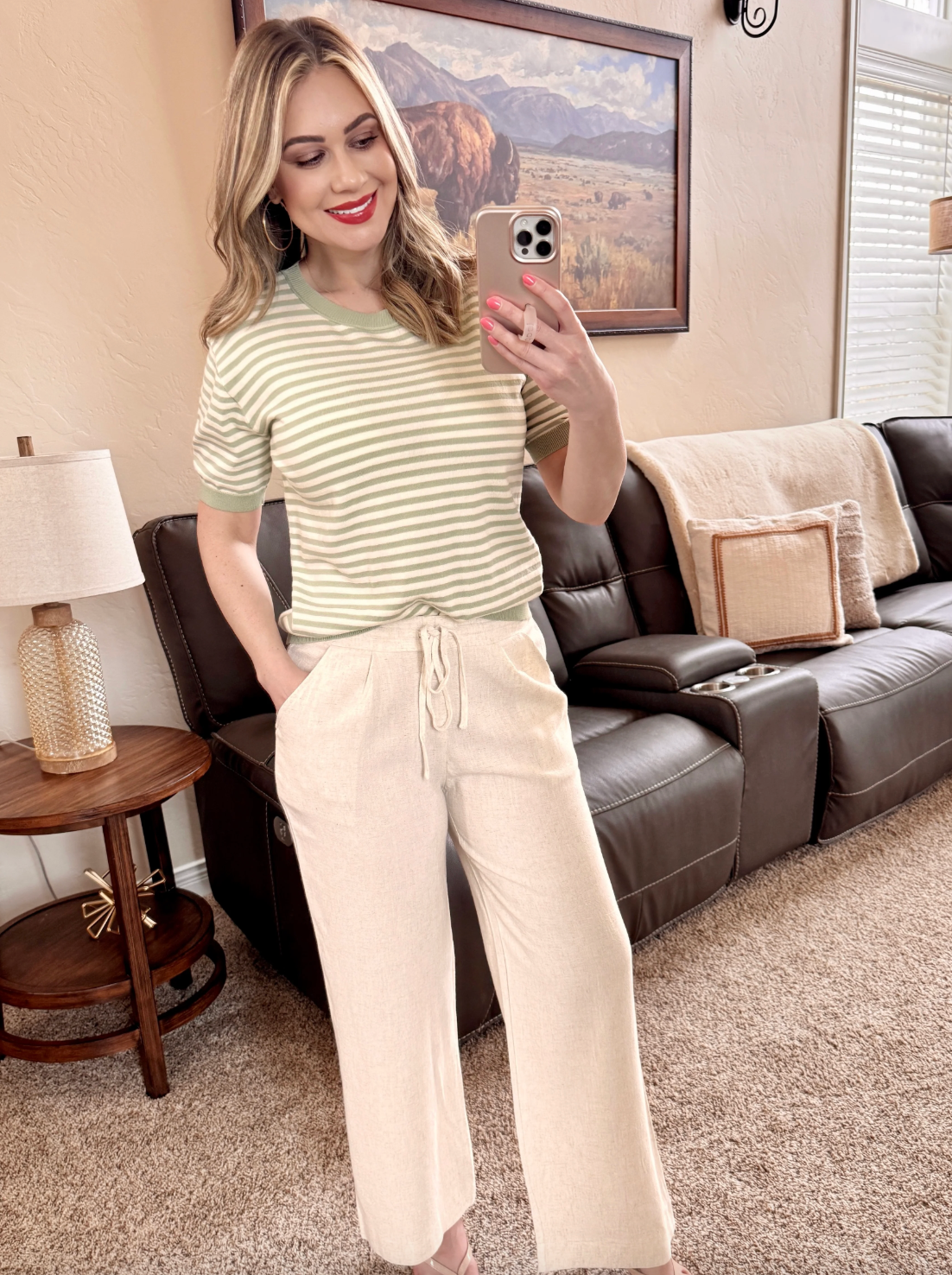 Natural Linen Pants