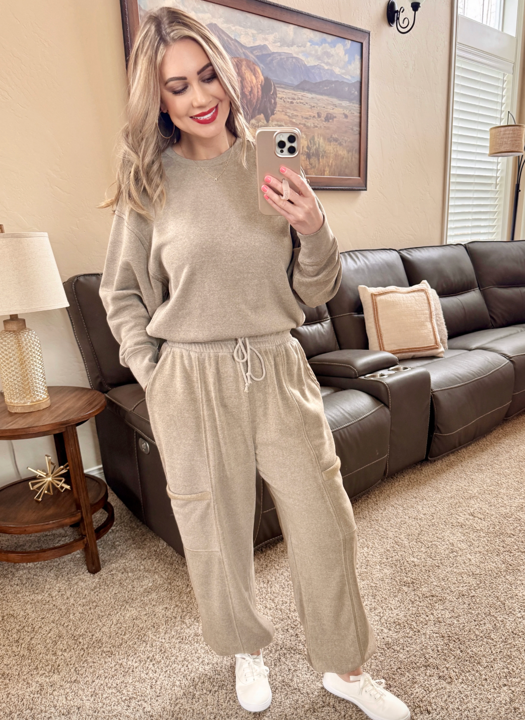 Cozy Mocha Jogger Set