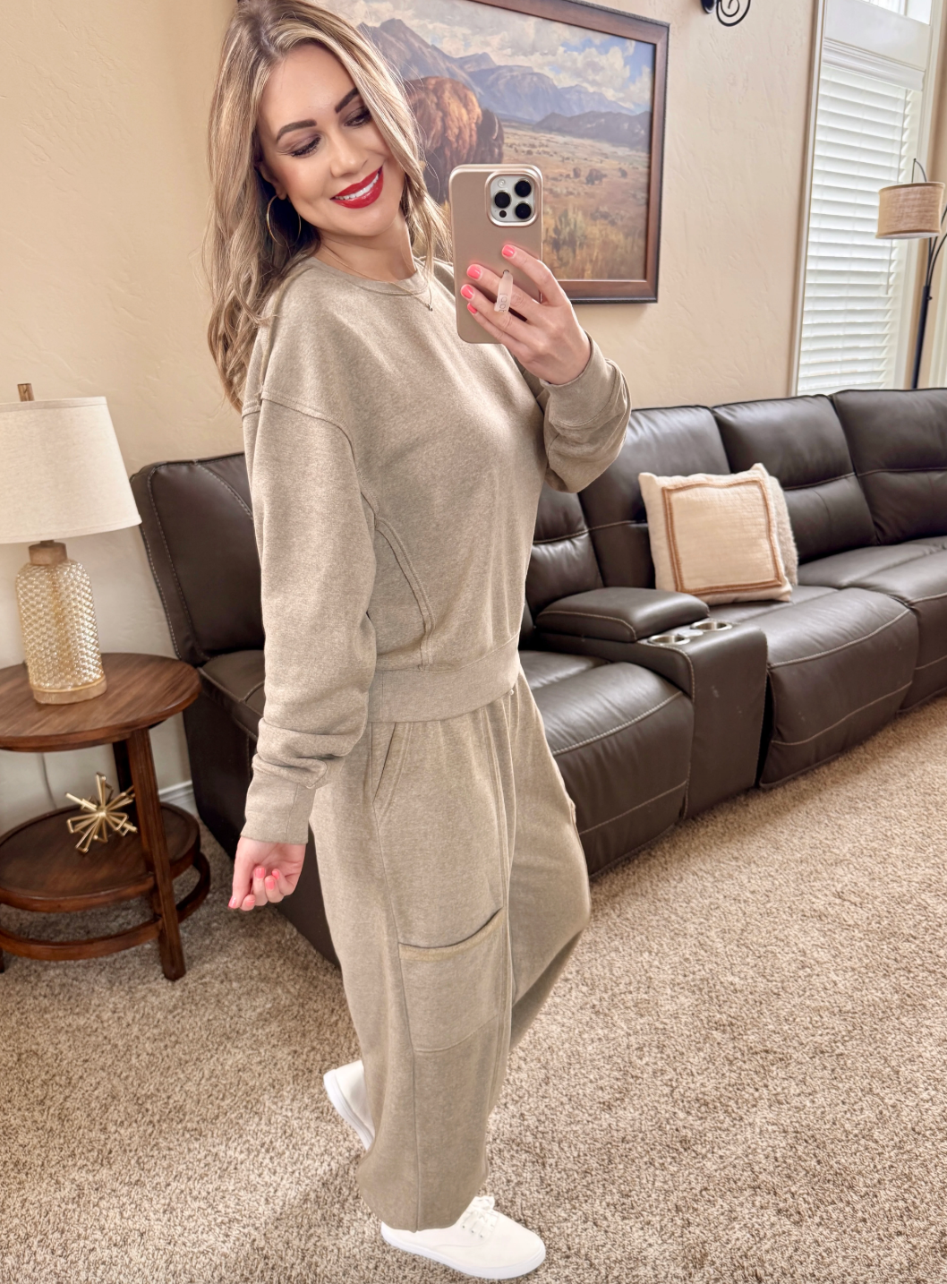 Cozy Mocha Jogger Set