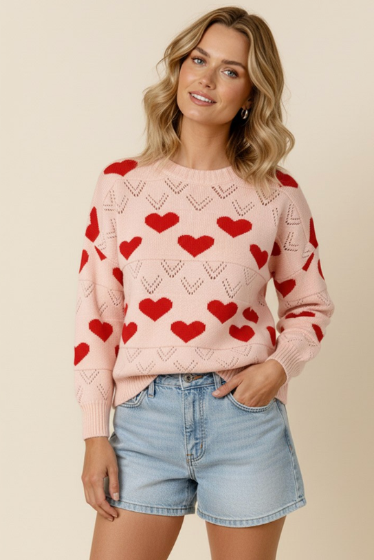 A Love Note Heart Sweater