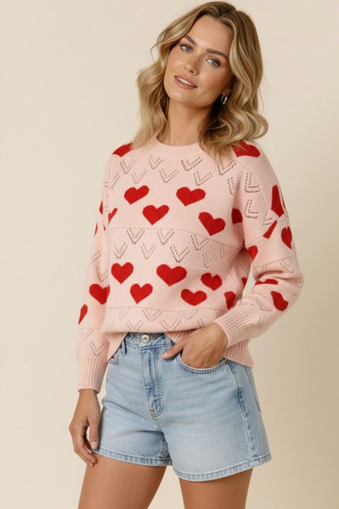 A Love Note Heart Sweater