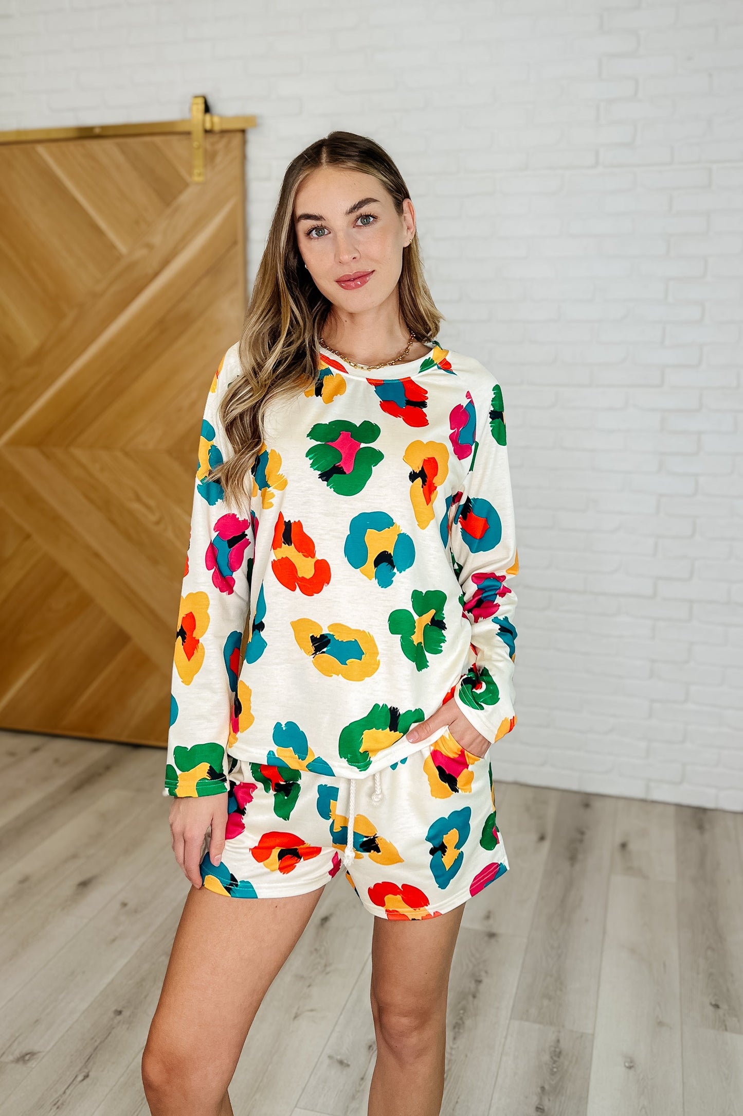 Forever Young Leopard Top and Shorts Set