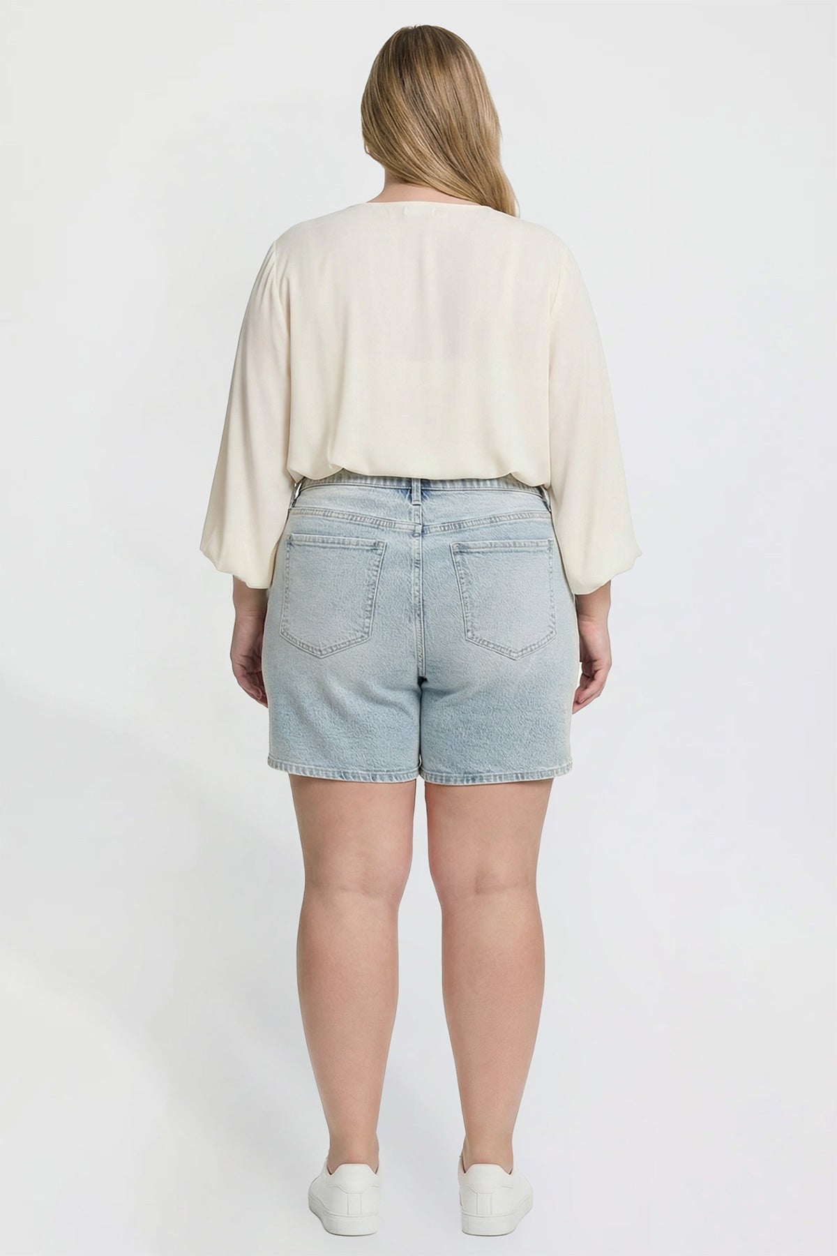 Women's Plus Luxe Tie Front Shorts