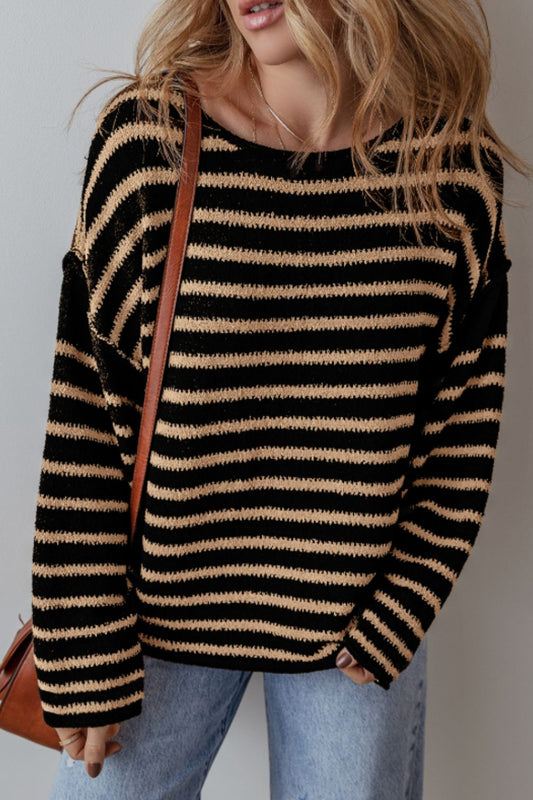 Tell Me Everything Stripe Sweater