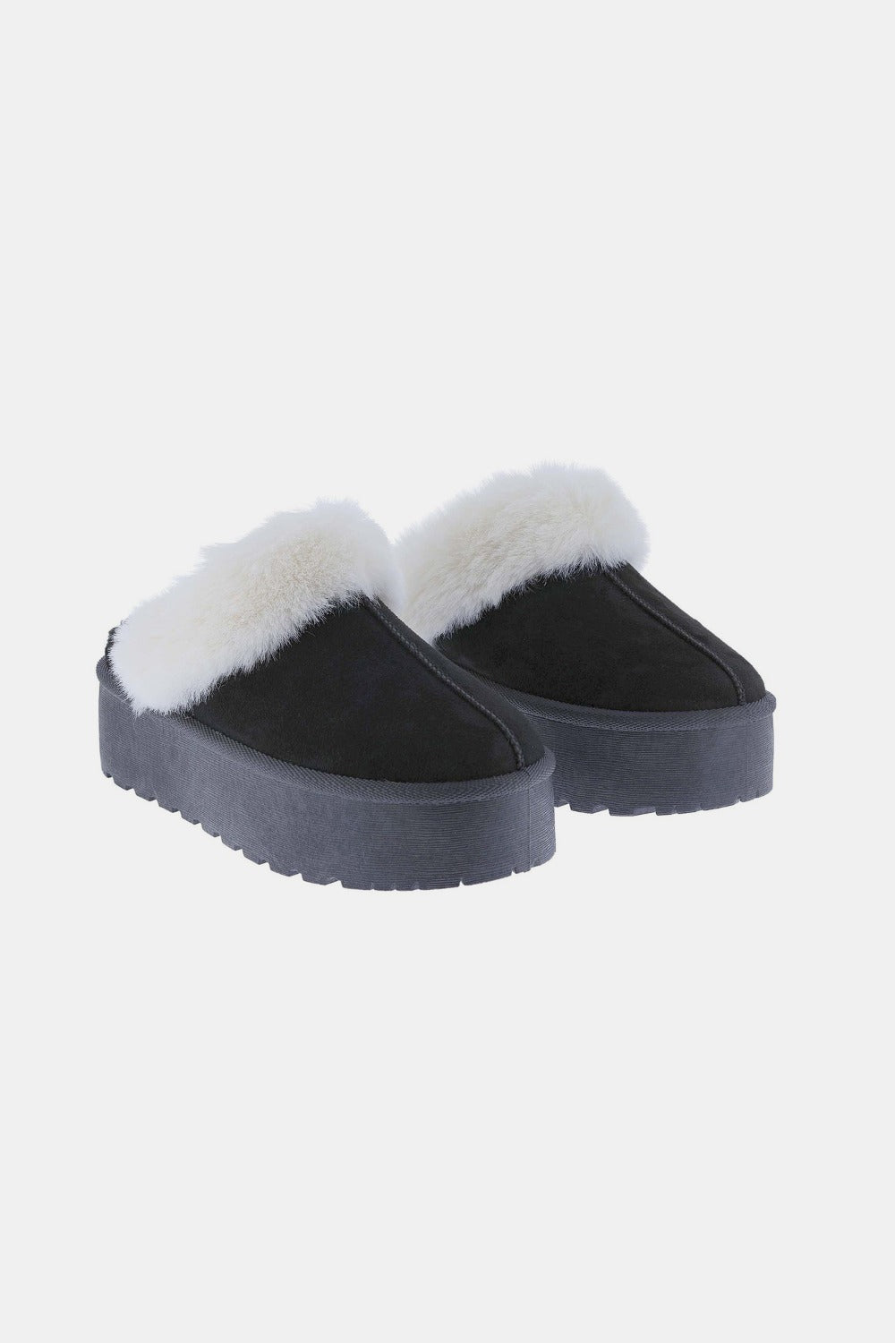 Delaney Platform Slippers - Black